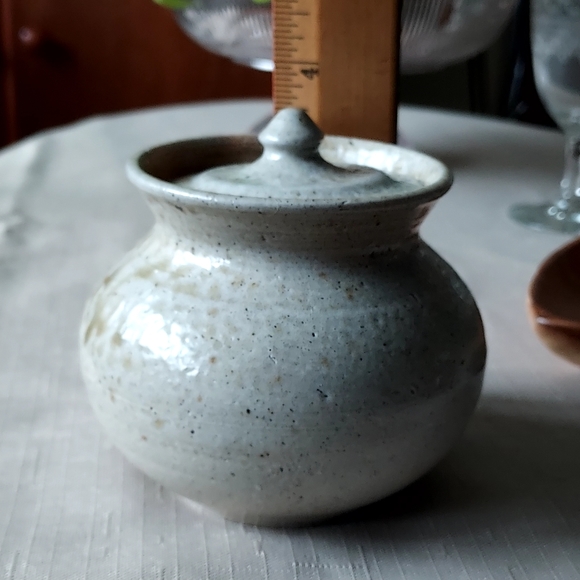 Vernon Owens Jugtown Stoneware Storage Jar vintage antique stone apothecary jar - Picture 6 of 16